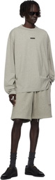 Fear of God ESSENTIALS Gray Classic Fit Long Sleeve T-shirt