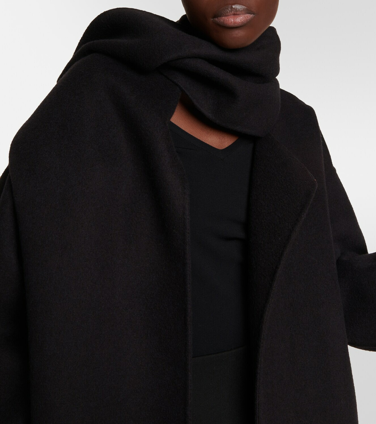 The Row Meti scarf detail cashmere coat The Row