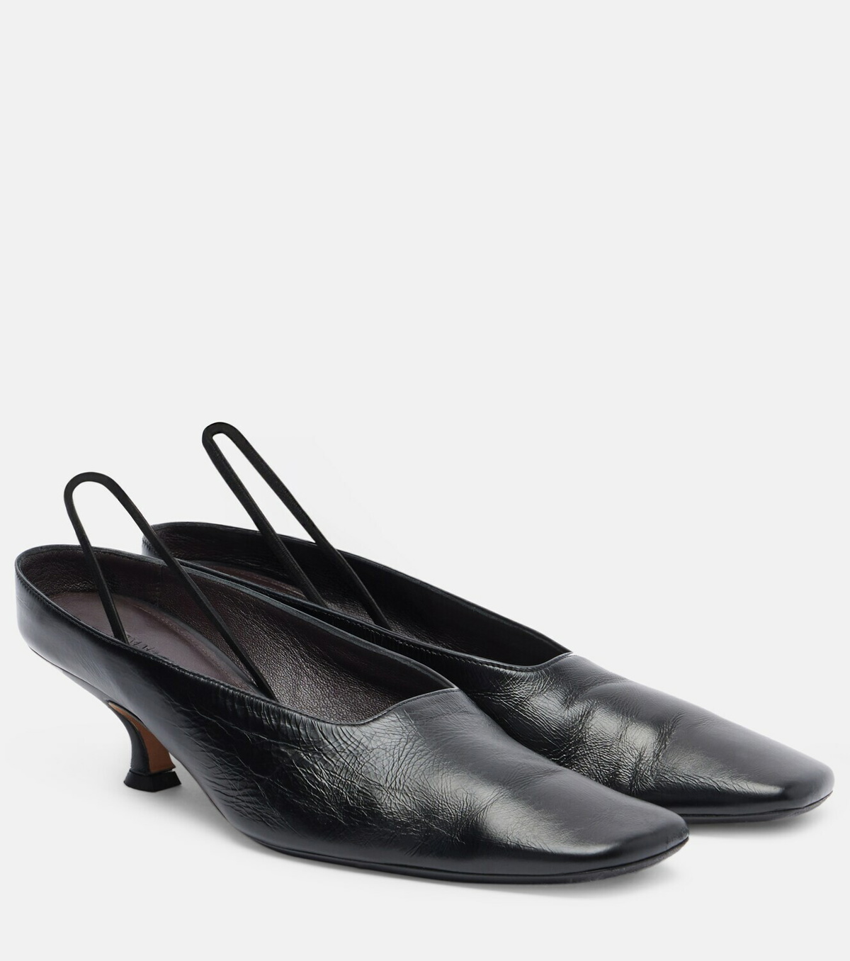 Calvin Klein Collection Anna leather slingback pumps
