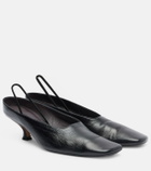 Calvin Klein Collection Anna leather slingback pumps