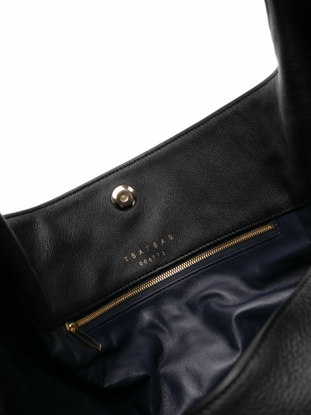 Tsatsas Black Sacar Leather Shoulder Bag