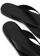 A.emery Kinto Leather Flip Flops Black