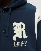 Polo Ralph Lauren Baseblhoodm1 L/S Hooded Baseball Jacket Blue - Mens - College Jackets/Hoodies/Zippers