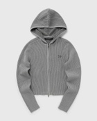Daily Paper Rib knit hoodie Grey Womens Pullovers/Zippers & Cardigan