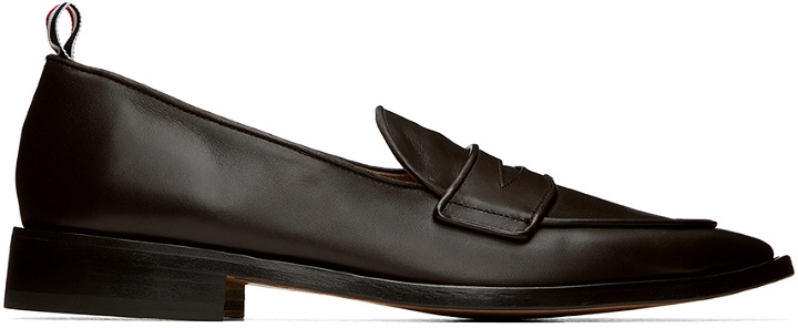 Photo: Thom Browne Brown Varsity Penny Loafers