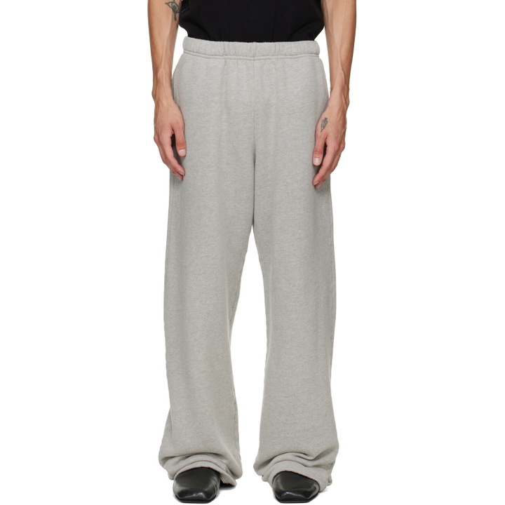 Photo: Les Tien Gray Heavyweight Puddle Sweatpants