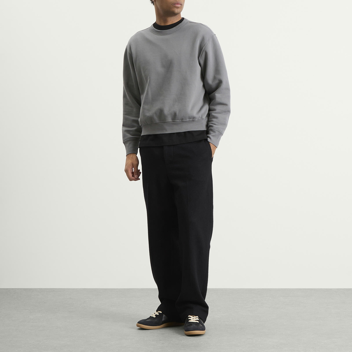 Lady White Co. Men's Crater Wool Trousers in Black
