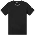 Moncler Men's Logo Collar T-Shirt in Black