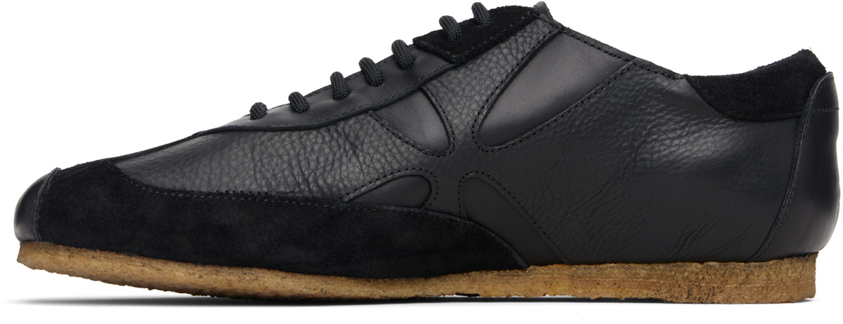 Stefan Cooke Black Slashed Trainer Sneakers