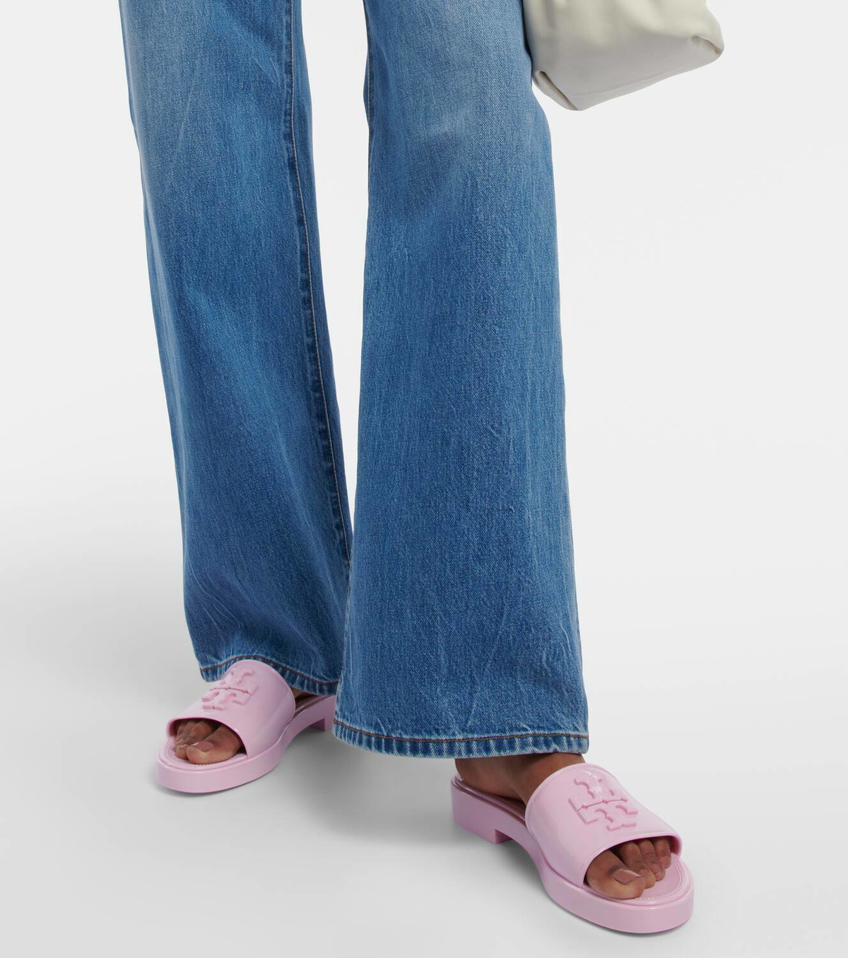 *TORY BURCH* Eleanor Jelly Sandal Tory Burch Eleanor Jelly Double T slides Tory Burch