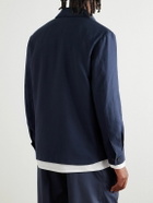 UMIT BENAN - Jerome Linen and Wool-Blend Overshirt - Blue