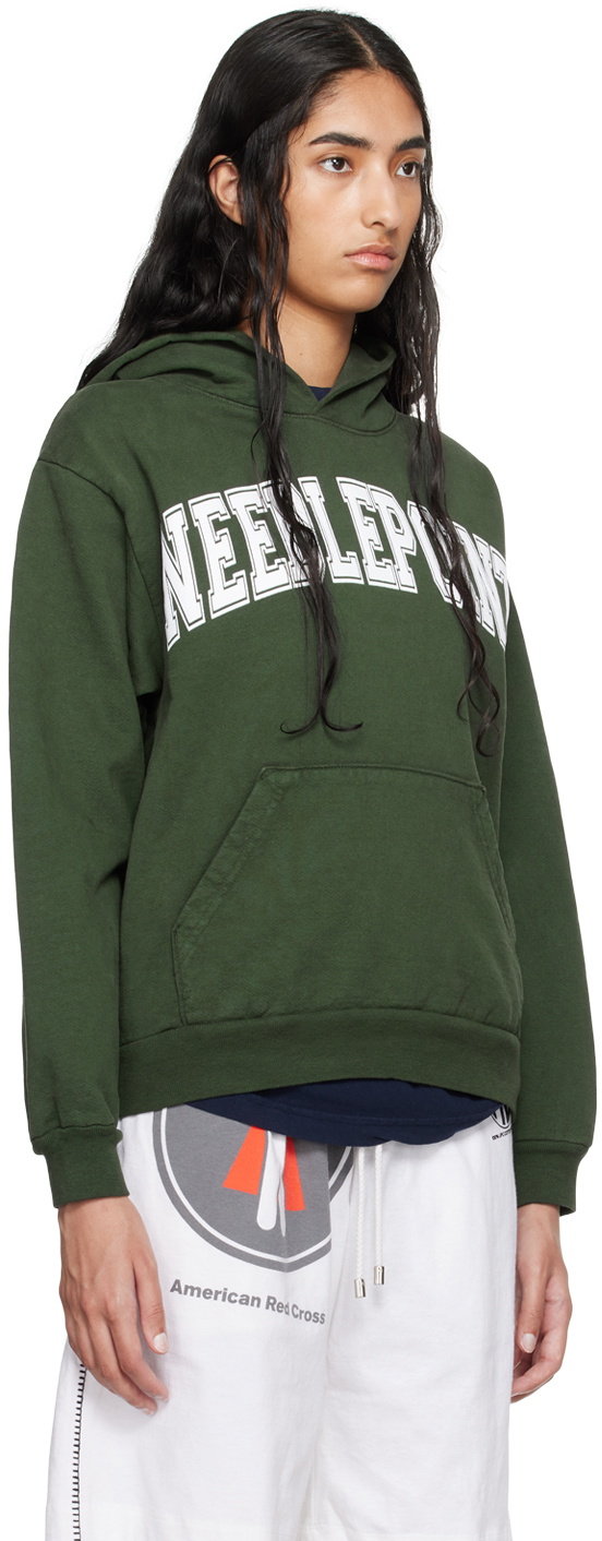 Online Ceramics Green 'Needlepoint' Hoodie