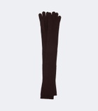 Nour Hammour Cashmere and wool gloves