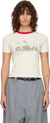 WILLY CHAVARRIA Off-White 'Call Girl' Ringer T-shirt