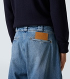 Plan C Faded wide-leg jeans