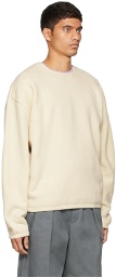 Kuro Off-White Wool Pile Sweater