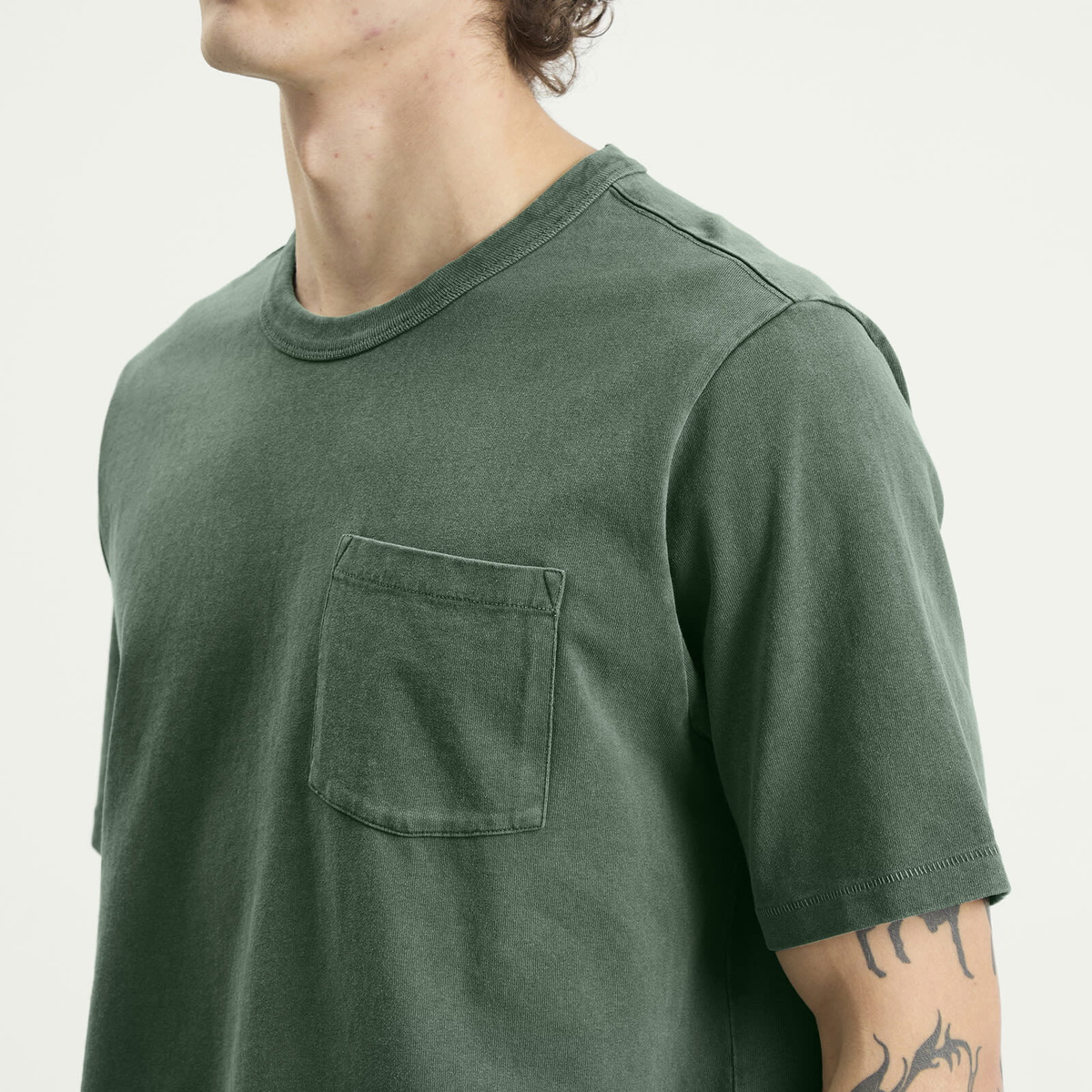 Corridor Men's Pocket Garment Dye T-Shirt in Alpine
