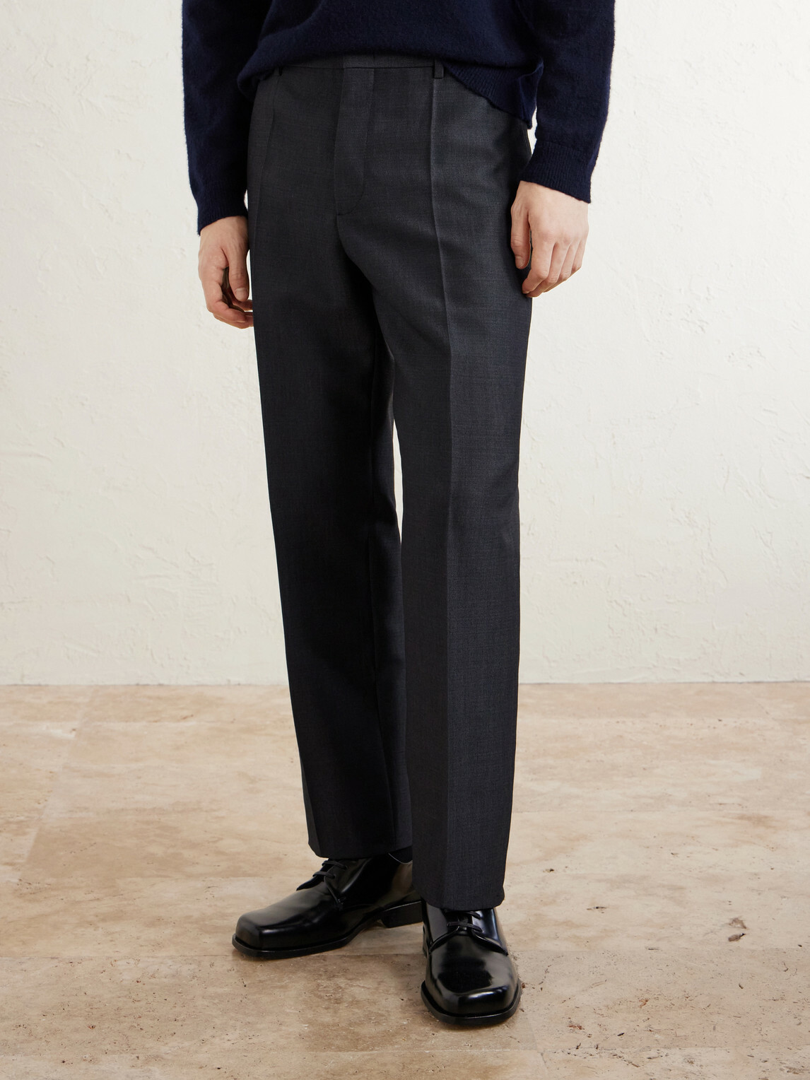 Jil Sander - Straight-Leg Wool and Mohair-Blend Trousers - Blue