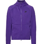 Nike - Sportswear Cotton-Blend Tech Fleece Zip-Up Hoodie - Purple