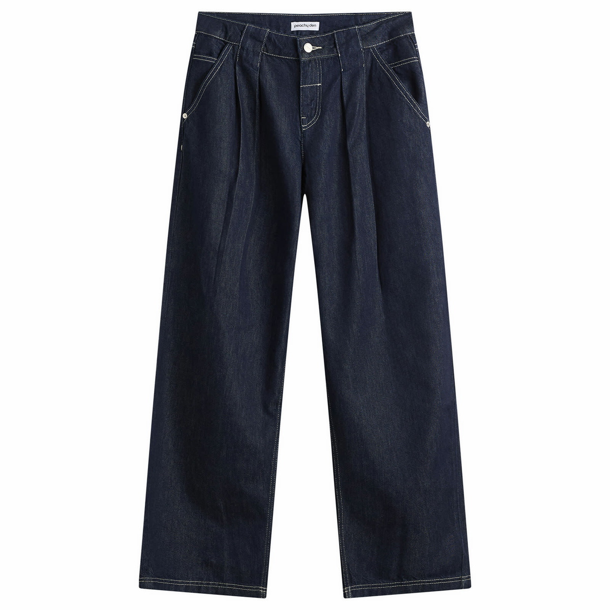 Peachy Den Women's Pamela Tuck Jeans in Raw Indigo