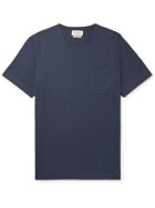 OLIVER SPENCER LOUNGEWEAR - York Supima Cotton-Jersey T-Shirt - Blue
