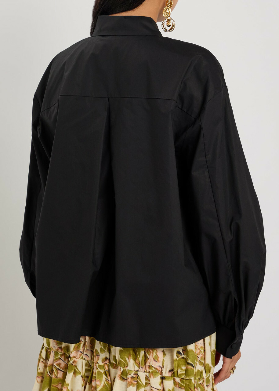 LA Double J Poet Cotton-poplin Shirt Black