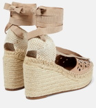 Alaïa Laser-cut espadrille wedges