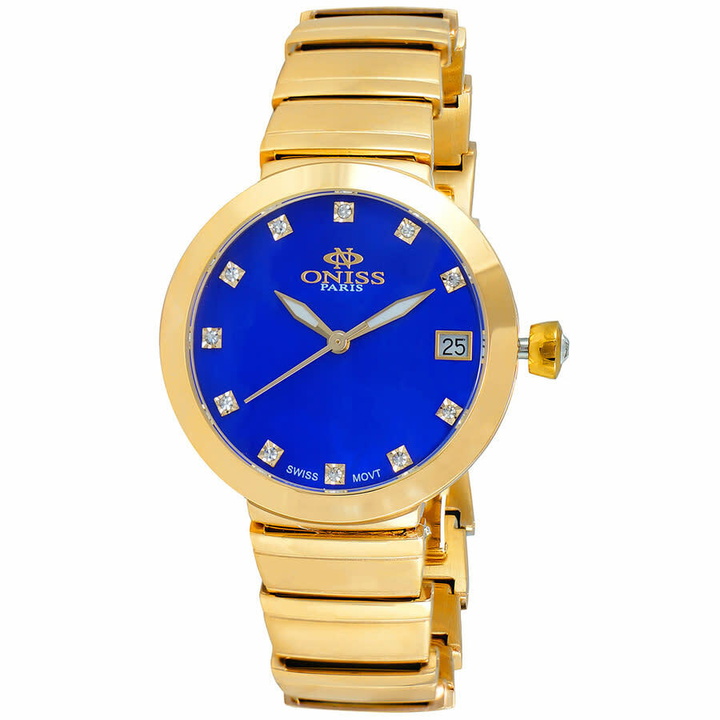 Photo: Oniss ON5559SS Quartz Blue Dial Ladies Watch ON5559SSGBU