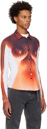 Y/Project White & Orange Jean Paul Gaultier Edition Shirt