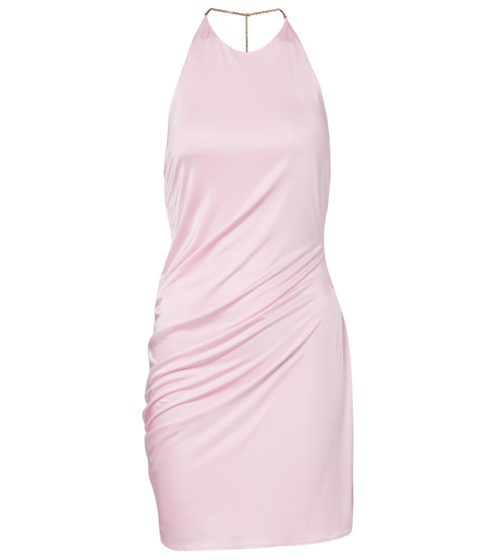 Photo: Versace Draped jersey minidress