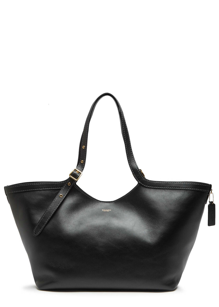 Coach Gramercy Grained Leather Tote - Black - One Size