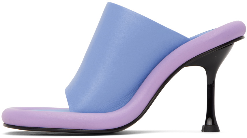 サンダル・ミュール Bumper Crystal Mules - J.W. Anderson - Black - Leather JW Anderson Blue Bumper-Tube Mules JW Anderson
