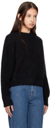 Filippa K Black Fluffy Sweater