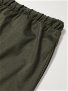 Zimmerli - Straight-Leg Sea Island Cotton Drawstring Shorts - Green