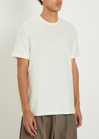 Oliver Spencer Ribbed Cotton T-shirt Ecru