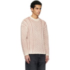 Diesel Pink & Off-White K-Moise Sweater