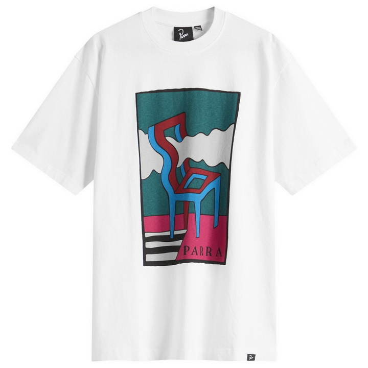 Photo: By Parra Men's Smoke Chair T-Shirt in White