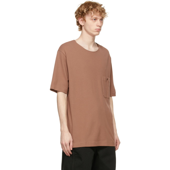 Lemaire Brown Crepe Jersey T-Shirt Lemaire