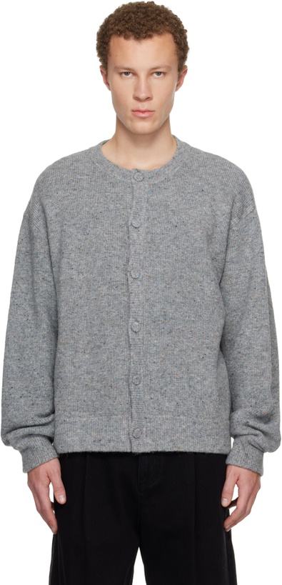 Photo: WOOYOUNGMI Gray Crewneck Cardigan
