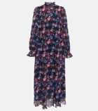 Ganni - Floral plissé midi dress