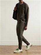 The Row - Edgar Tapered Cotton-Jersey Sweatpants - Green