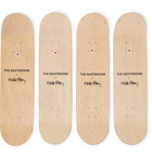 The SkateRoom - Keith Haring Set of Four Printed Wooden Skateboards - White