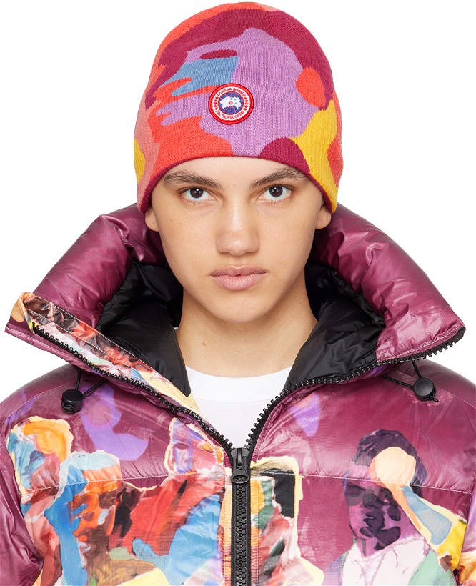 Photo: Canada Goose Multicolor Embroidered Beanie