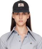 Vivienne Westwood Black Cotton Twill Baseball Cap