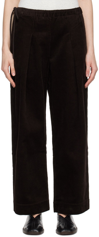 Photo: Deiji Studios Brown 'The Straight Cord' Lounge Pants