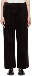 Deiji Studios Brown 'The Straight Cord' Lounge Pants