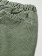 Save Khaki United - Easy Straight-Leg Cotton-Corduroy Drawstring Trousers - Green