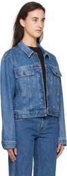KHAITE Blue Saunder Denim Jacket