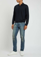 Emporio Armani Wool Cardigan Navy