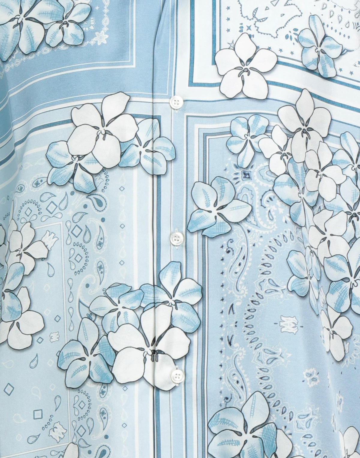 Amiri Mens Shirt in Sky blue
